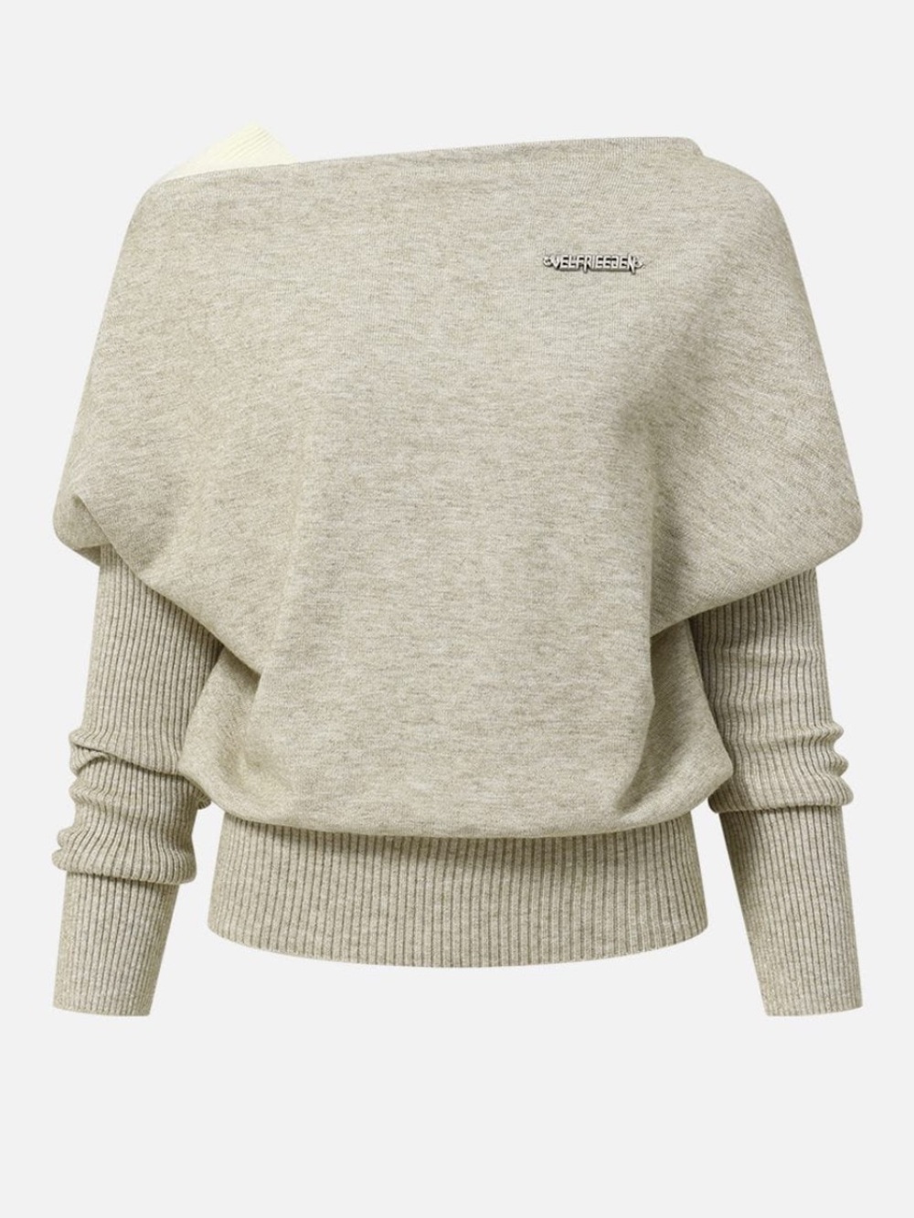 AELFRIC EDEN OFF-THE-SHOULDER LAYERED SWEATER